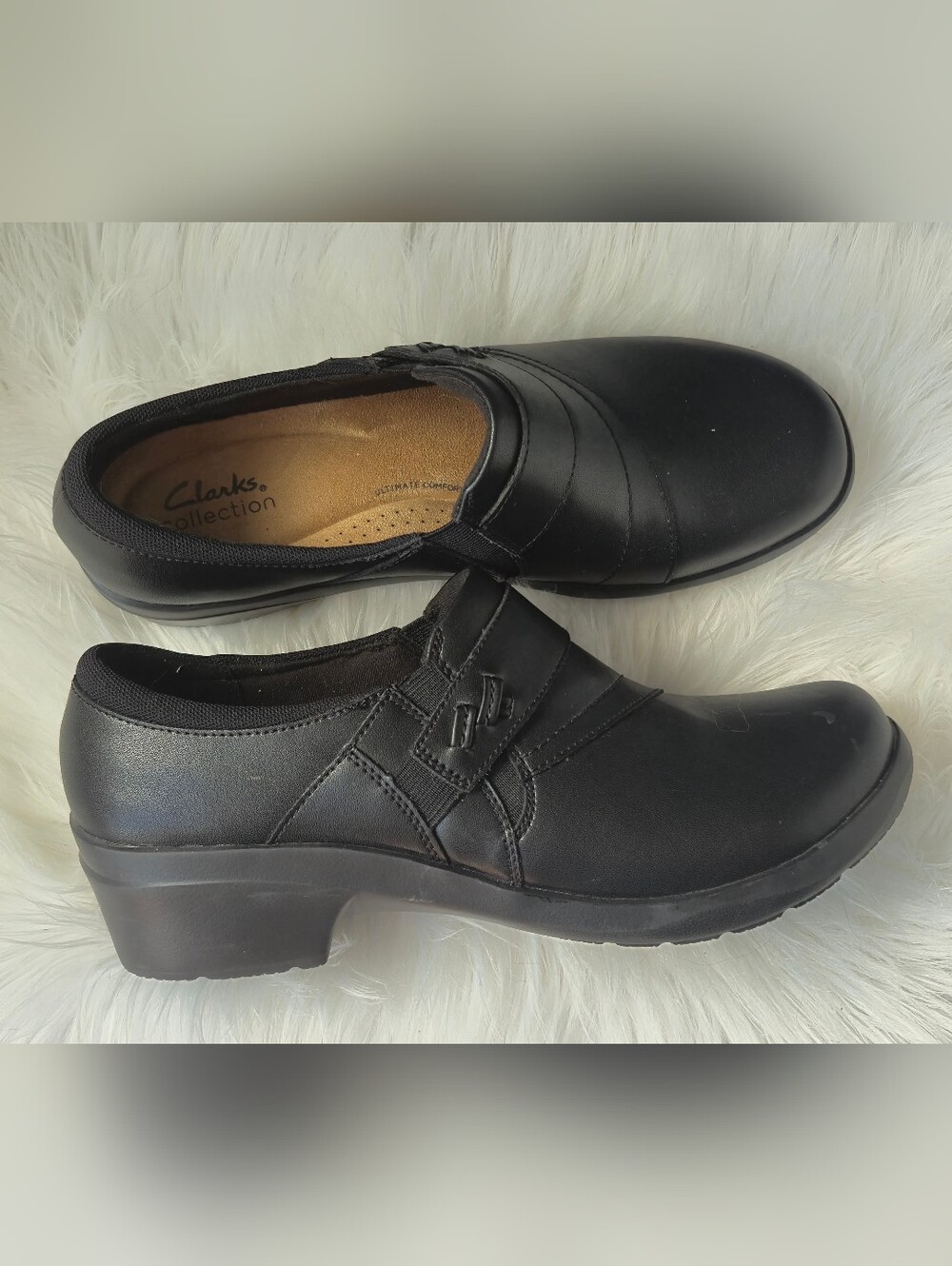 Womens Clarks Angie Pearl Slip-On Shoe Size 9.5
